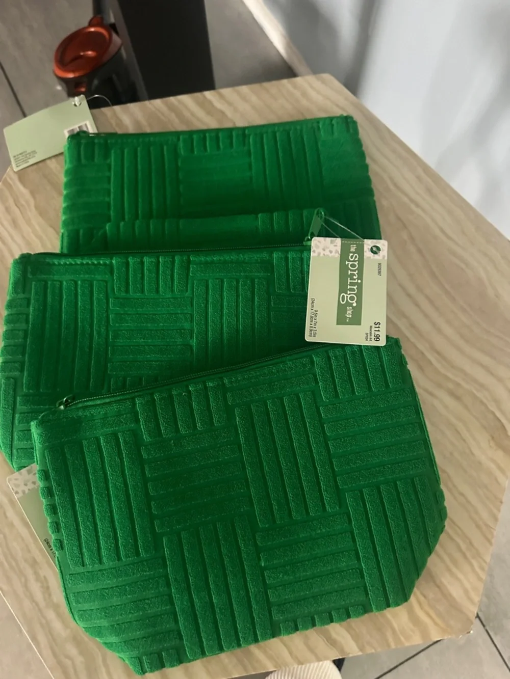 Plush Green Textured Bath Mat Set - Absorbent Non-Slip Rugs it’s the 3